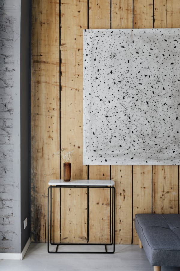 reclaimed wood wall
