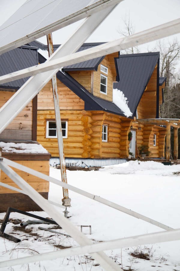 log home exterior