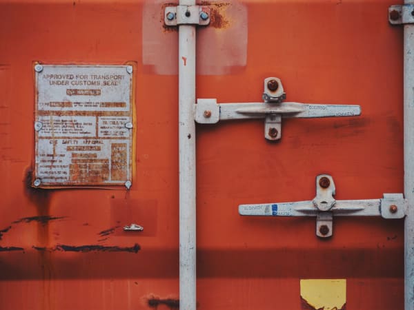 shipping container door