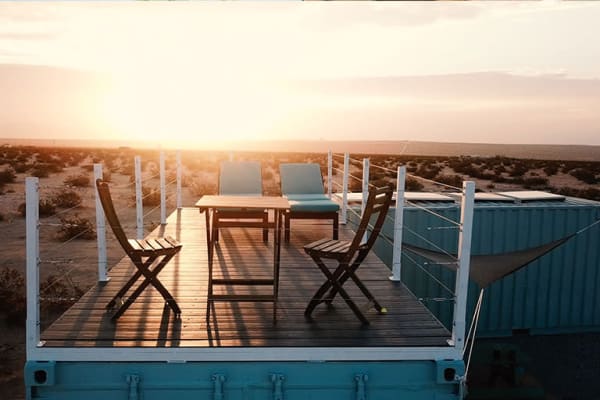 Shipping Container Roof Terrace