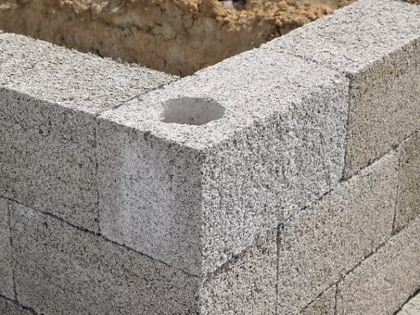 Stacked Hempcrete Blocks Hempitecture