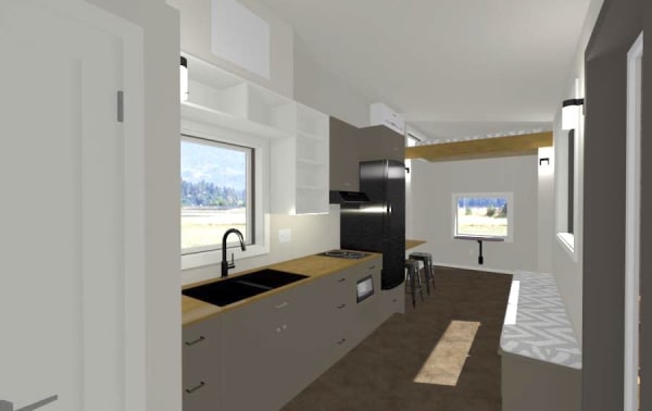 interior kitchen rendering