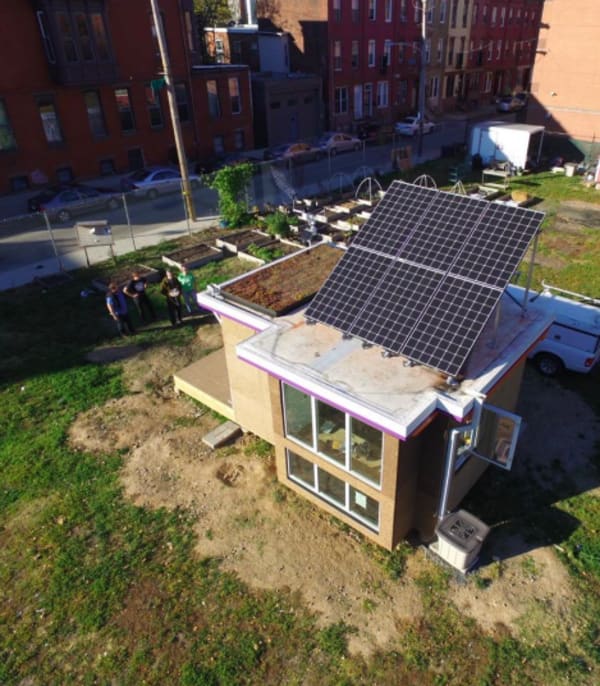 tiny home temple university solar panels