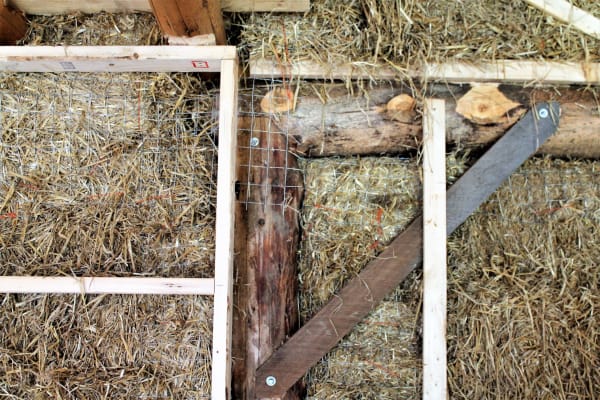 timber frame and straw bale
