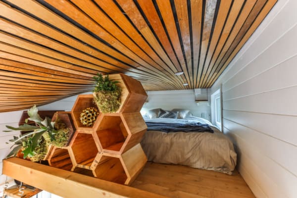 tiny house loft bedroom