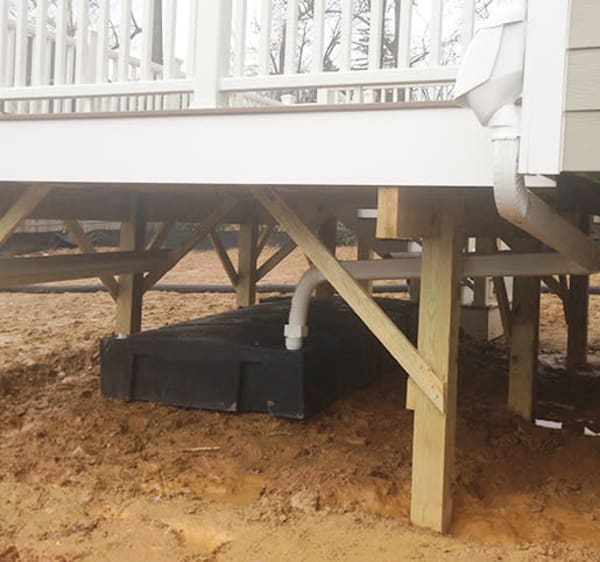 under deck rain storage