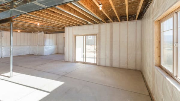 Uninsulated basement floor