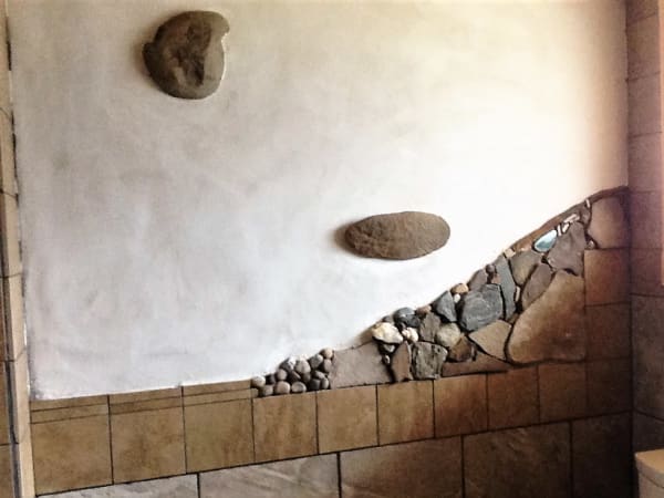 hempcrete apartment wall feature