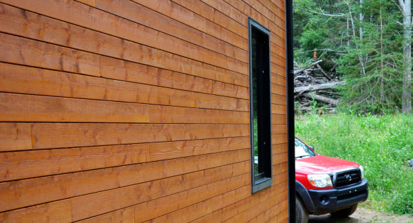 wood cladding on super-home