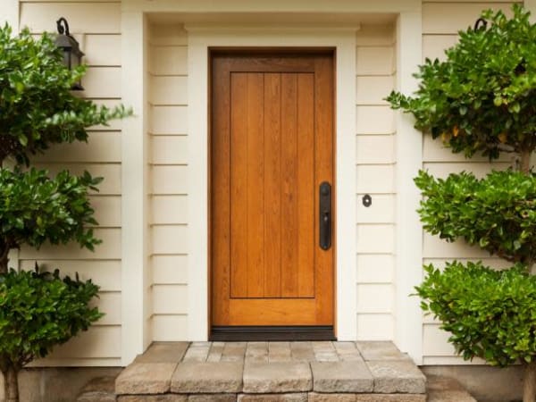 wood exterior door