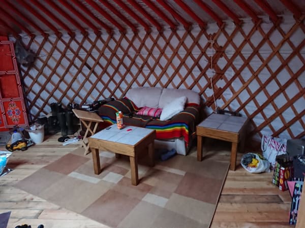 yurt living room