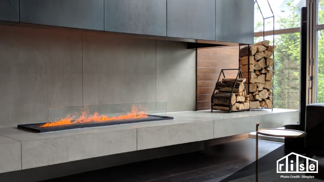 Water Vapor Fireplace Header