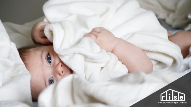 Baby with blanket