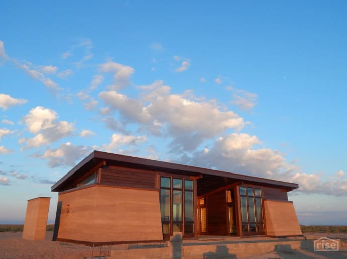 rammed earth exterior