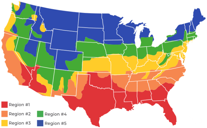 Climate Map High SEER
