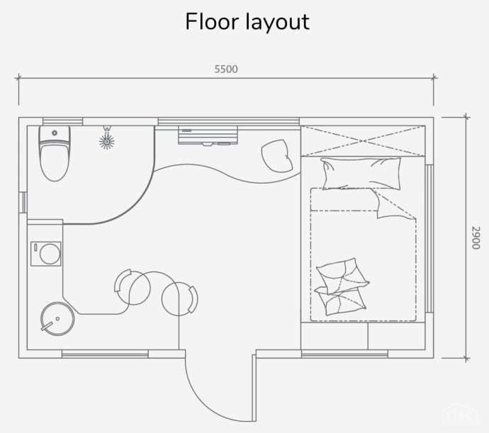 CubeOne Floorplan