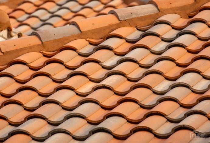 Curved Terracotta Roof Tiles