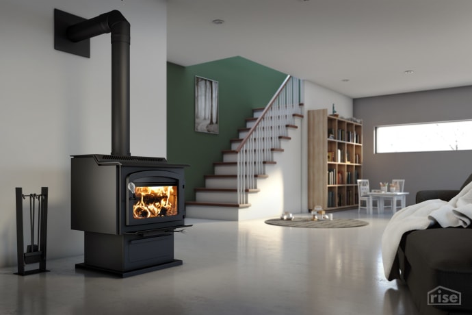 Passive house wood burning stove store