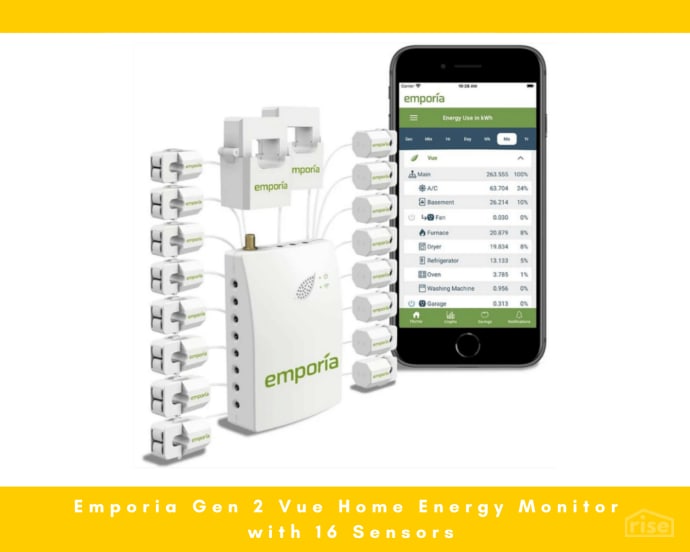 Emporia Gen 2 Vue Home Energy Monitor with 16 Sensors