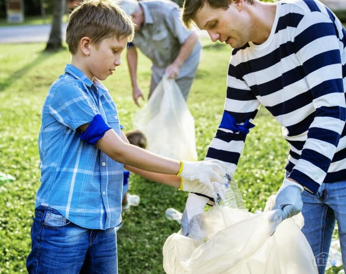 Family Garbage Cleanup