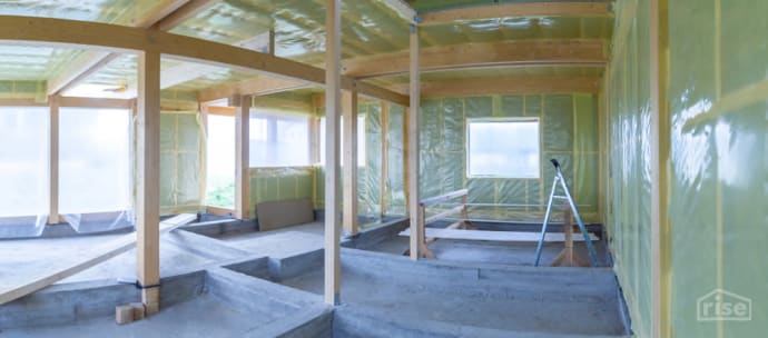 Framed and Insulated Walls