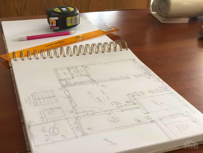 Measuring and Drawing Out The Floor Plan Attainable Home