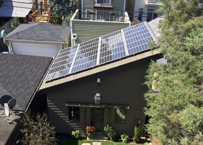 Net Positive Energy Home solar panels