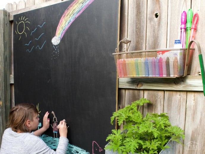 Outdoor Chalkboard DIY Network