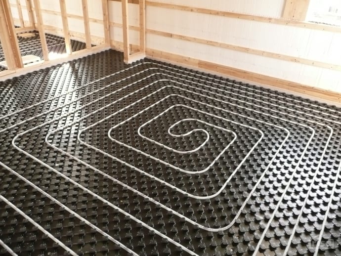 radiant floor heating in home