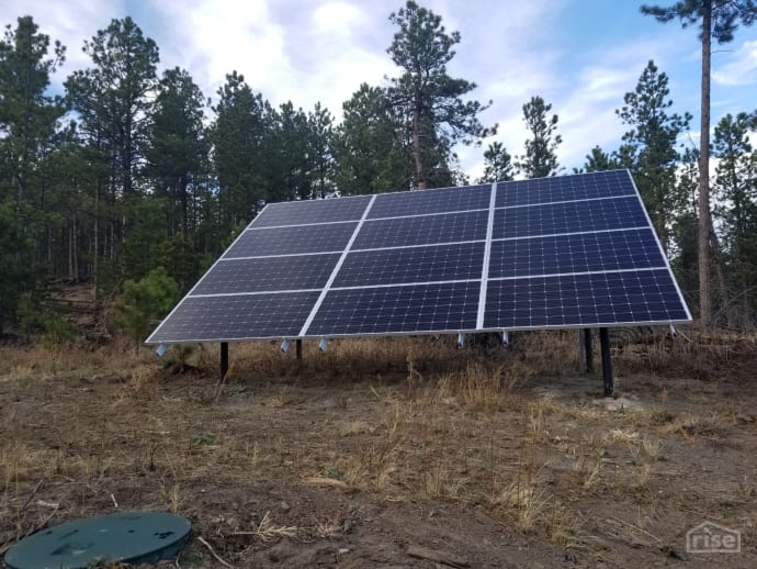 South Dakota Off Grid A Frame Freestanding Solar Lynette Quast