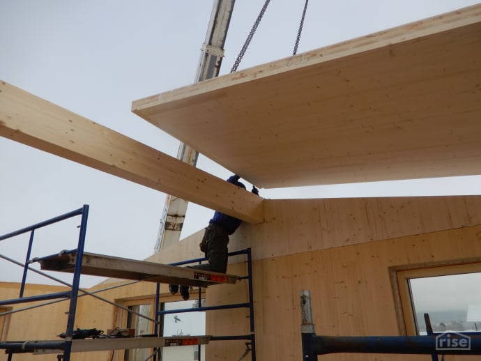 Stich Passive House Roof Installation