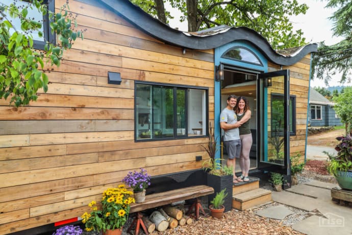 tiny house with living roof