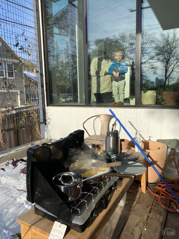 Texas Passive House Storm Cooking