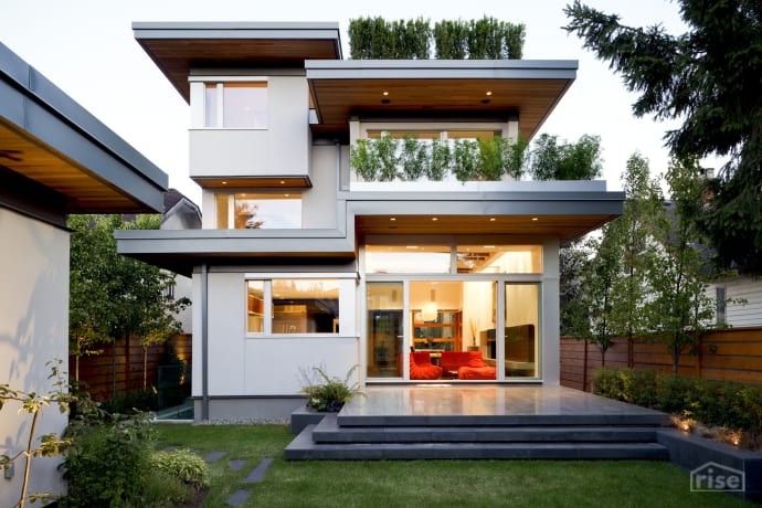 Vancouver LEED platinum backyard