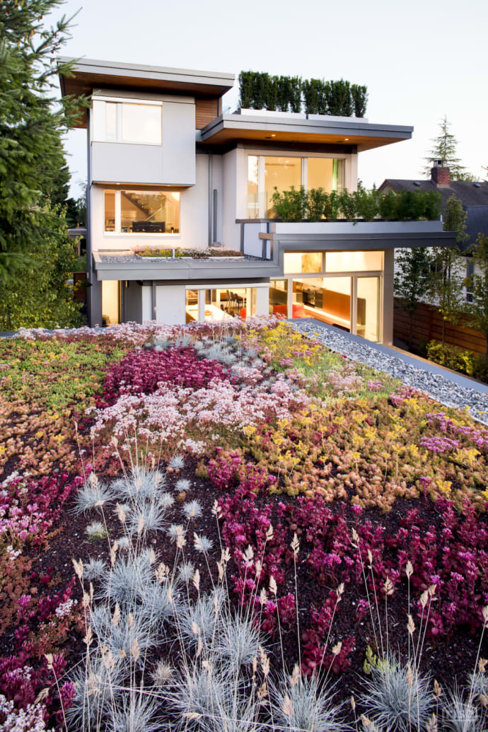 vancouver LEED platinum exterior flowers