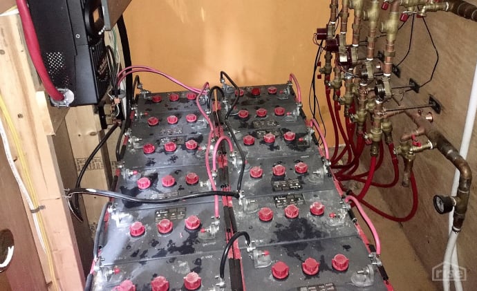 battery bank for solar church