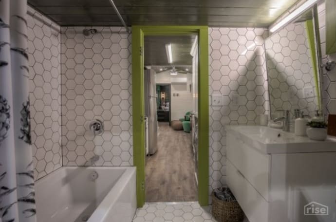 shipping container bathroom