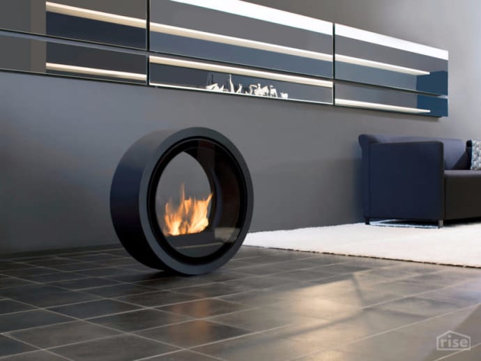 freestanding bioethanol fireplace