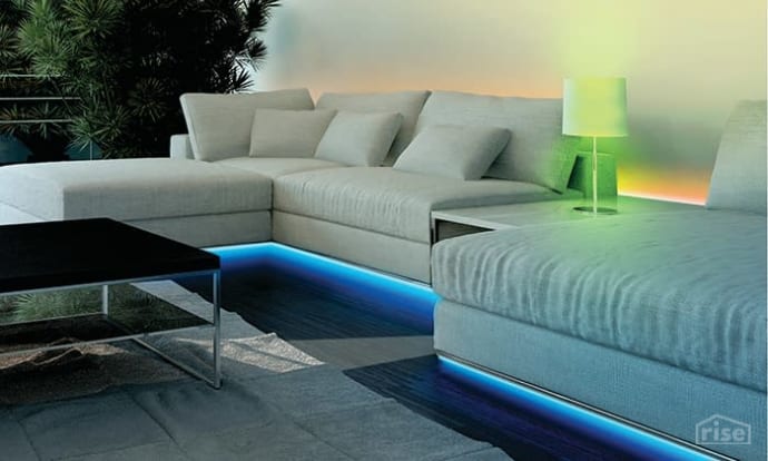 Led strip under sofa deals