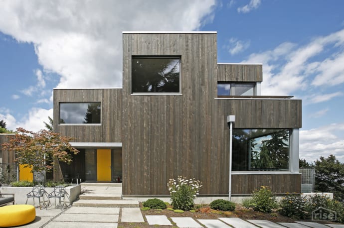 Madrona passive house exterior front