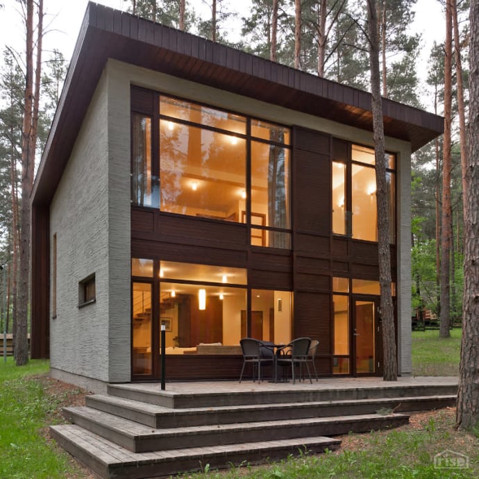 modern house triple glazing Neuffer Windows