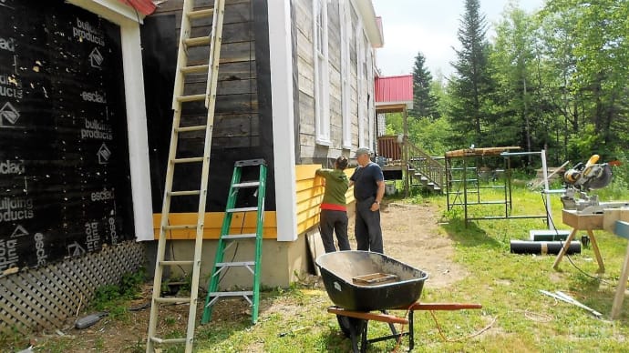 new siding for solar church
