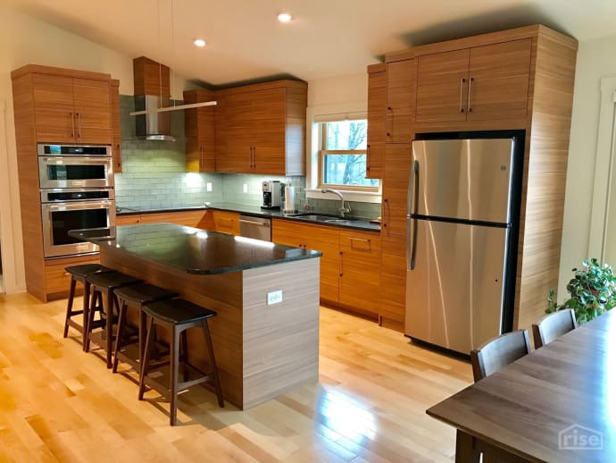 panelized prefab home kitchen