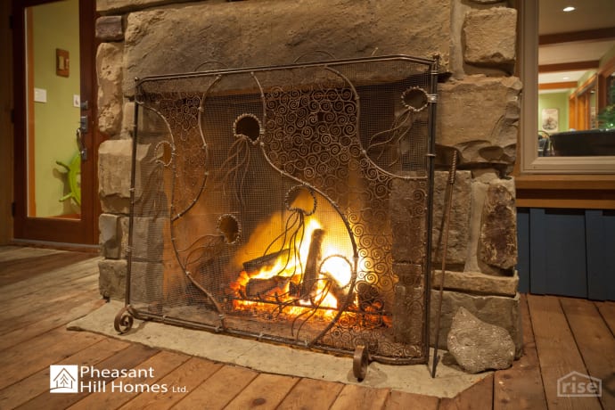 pheasant hill homes mermaid exterior wood fireplace
