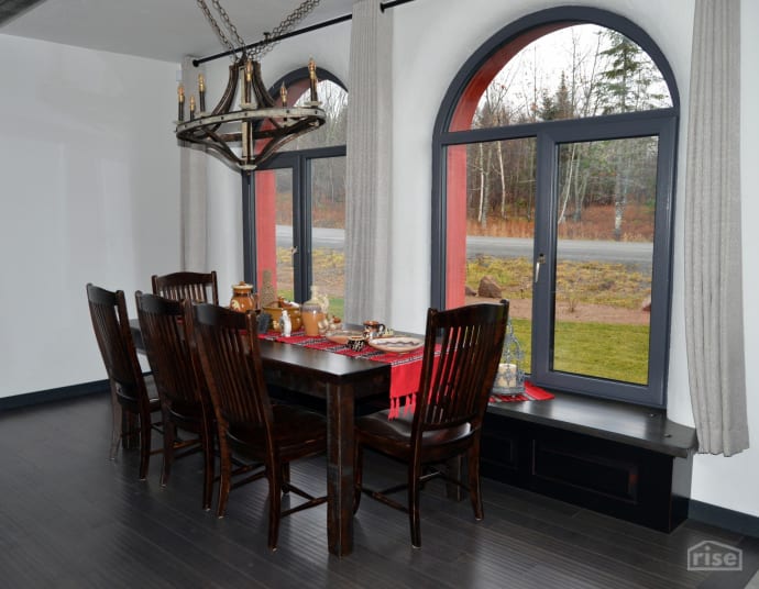 romanian passive house dining room