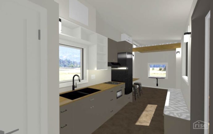 interior kitchen rendering