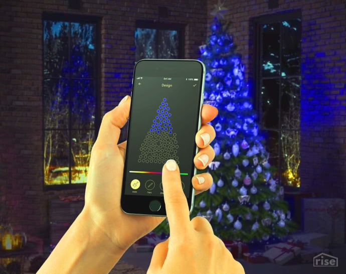 smartphone christmas lights