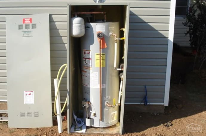Example of Water Heater Outside Home Inspection Insider