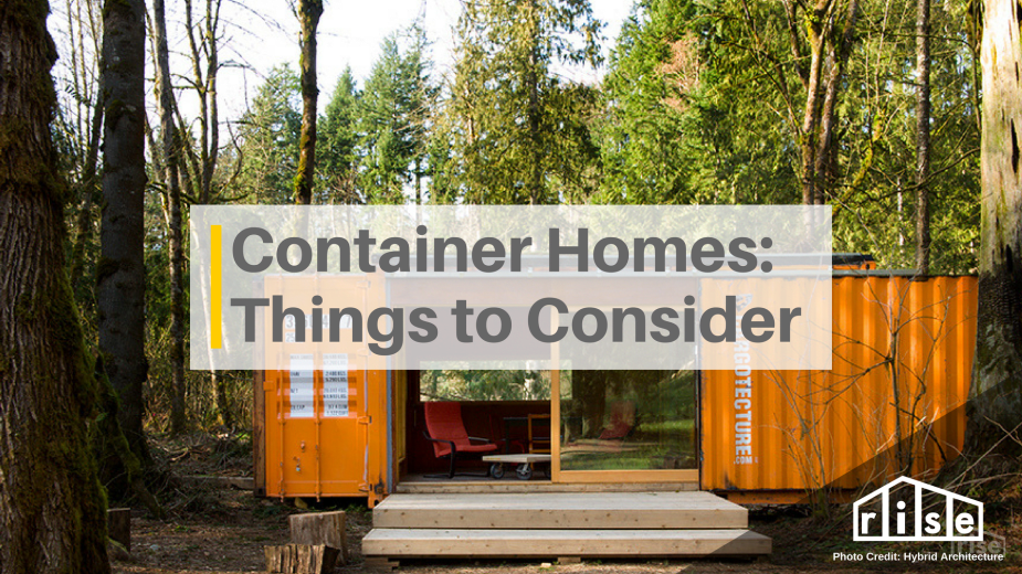 Container Homes Things to Consider