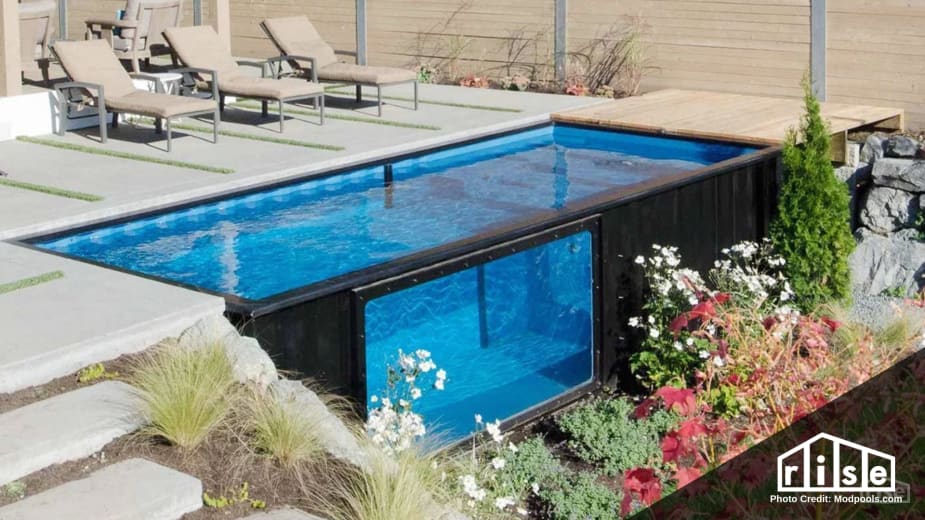 shipping container pool modpool